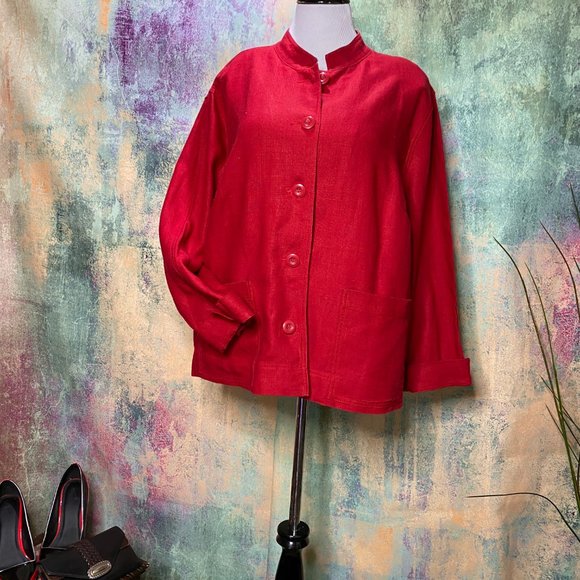 Liz Claiborne Jackets & Blazers - 📌Liz Claiborne Elegant Linen Blazer - Jacket